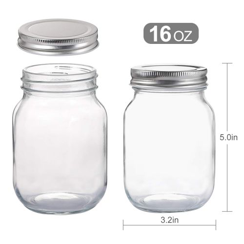 Glass Regular Mouth Mason Jars