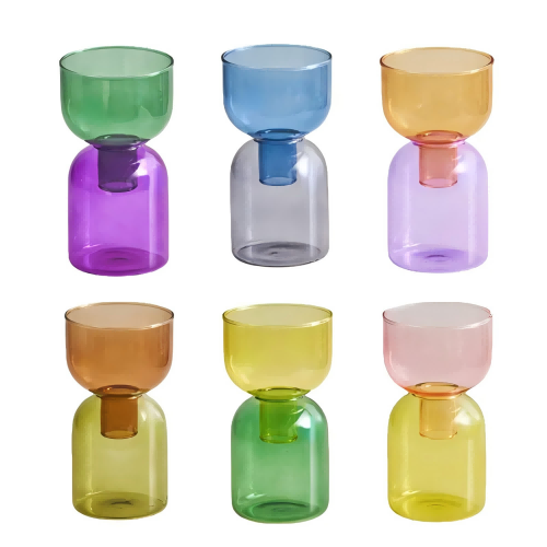 Mini plants hydroponic glass pot vase