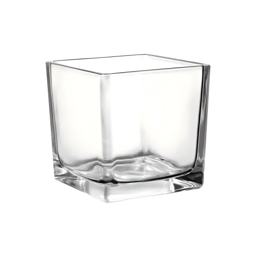 Glass Cube Candle holder 80
