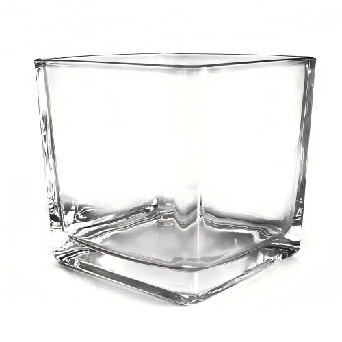 Glass Cube Candle holder 120