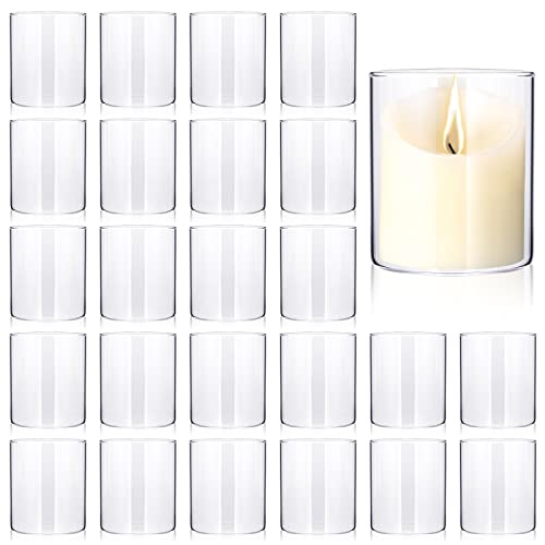 Clear Cylinder Transparent Candle Holder
