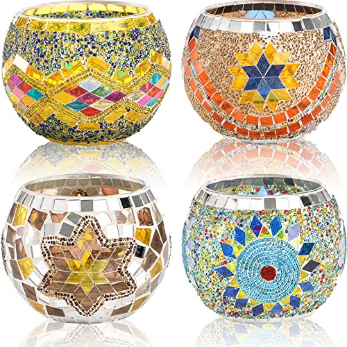 Mosaic Votive Tealight Candle Holder