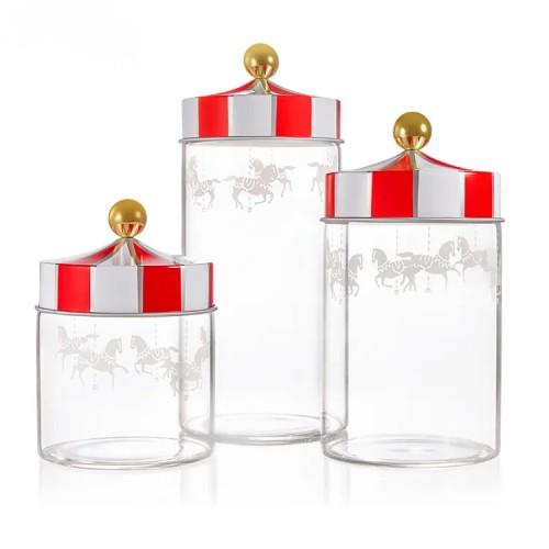 Food Storage Canister Jar with Metal Lid