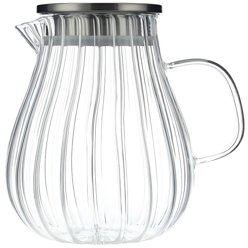  Glass Water Pitcher Hot/Cold Water Jug