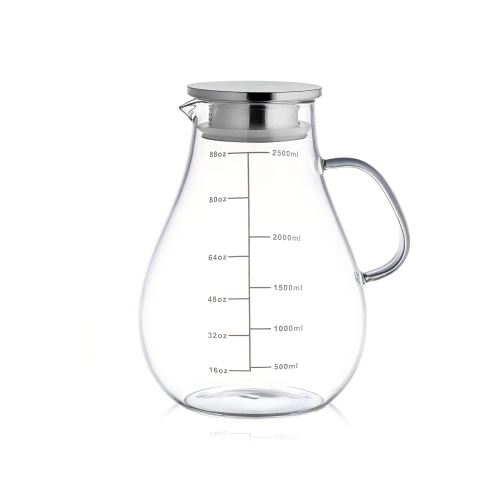 Borosilicate Glass Pitcher with Lid